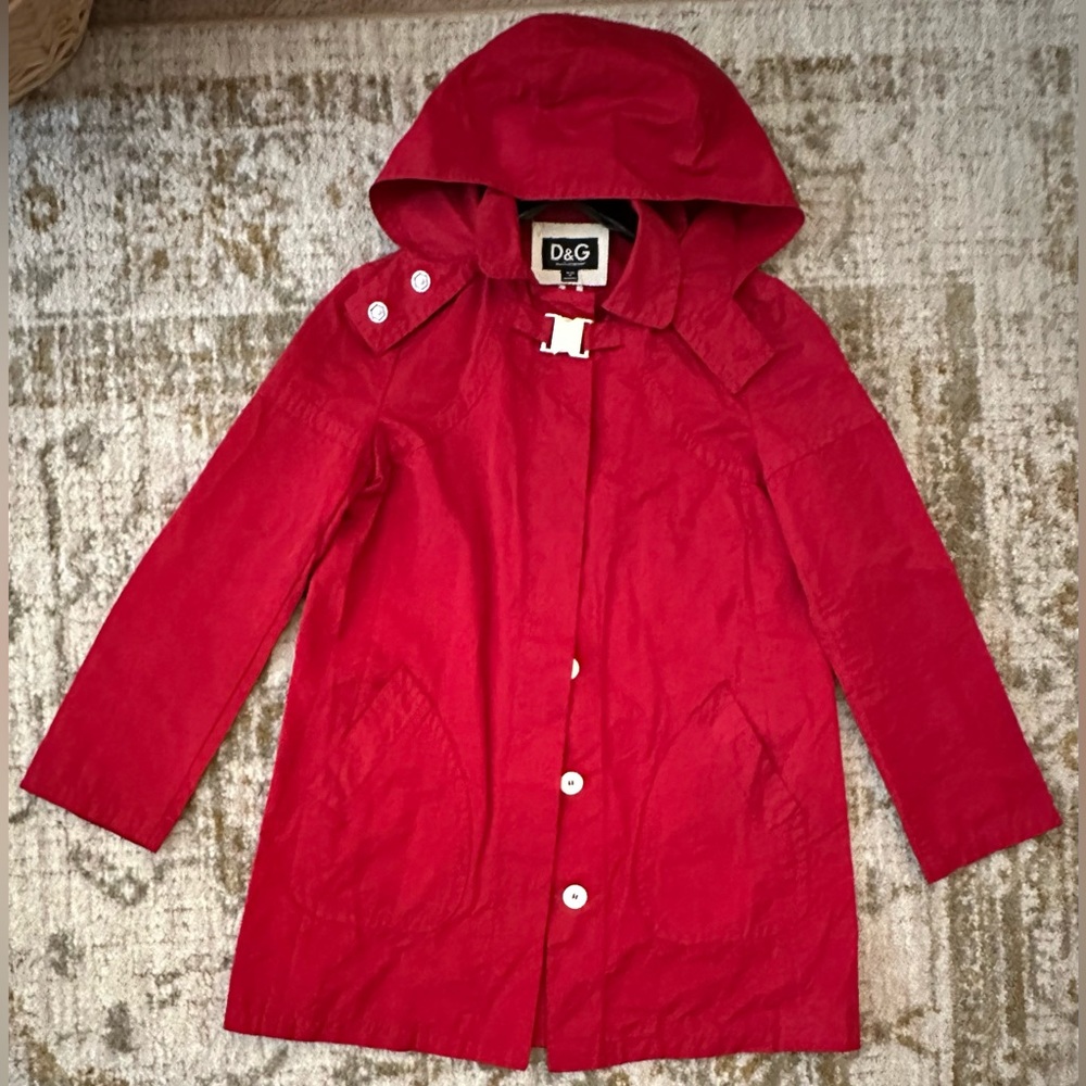 D&G Red Trench Coat.